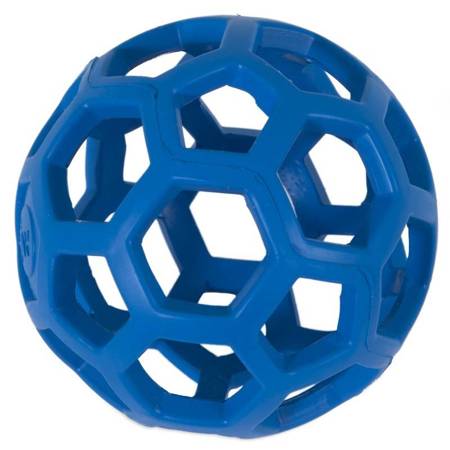 Piłka dla psa ażurowa kolor niebieski L 14 cm